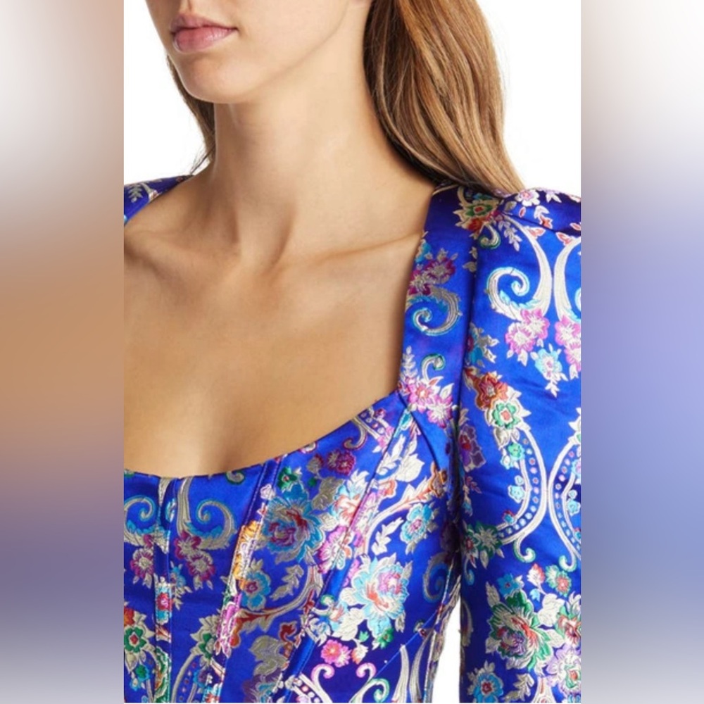 Lavish Alice Blue Floral Dress